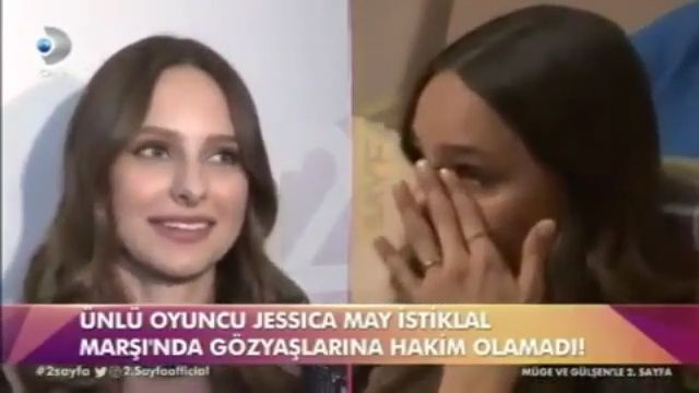 Yeni Gelin yıldızı Jessica May'in İstiklal Marşı'na olay tepkisi