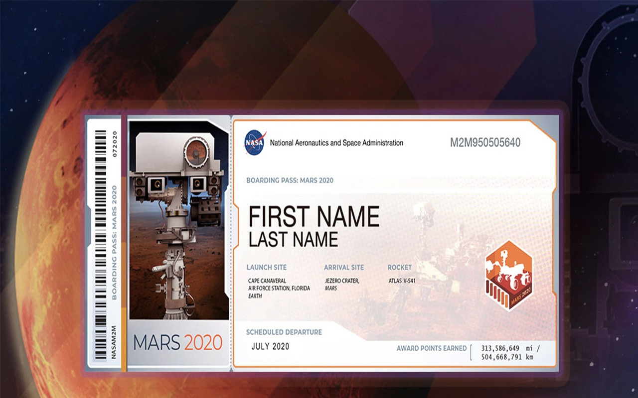 Mars bileti nedir NASA Mars bileti isim yazdırma nasıl olur?