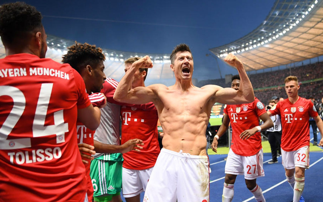 Lewandowski'nin gol sevinci sosyal medyayı salladı