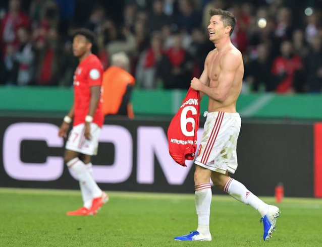 Lewandowski'nin gol sevinci sosyal medyayı salladı