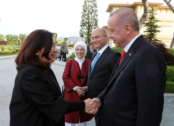 Erdoğan Irak Cumhurbaşkanı Berham Salıh'i ile görüştü