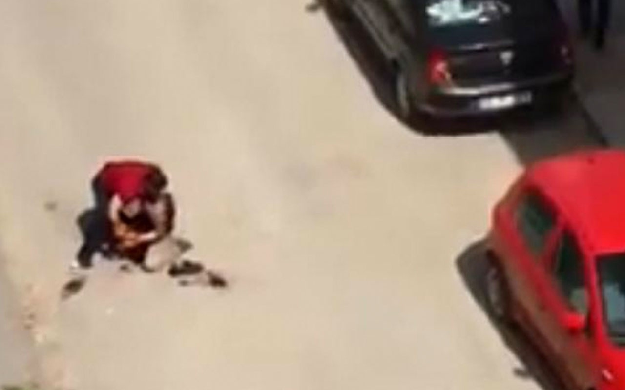 Edirne'de sokak ortasında bıçaklanarak öldürülme anbean kamerada