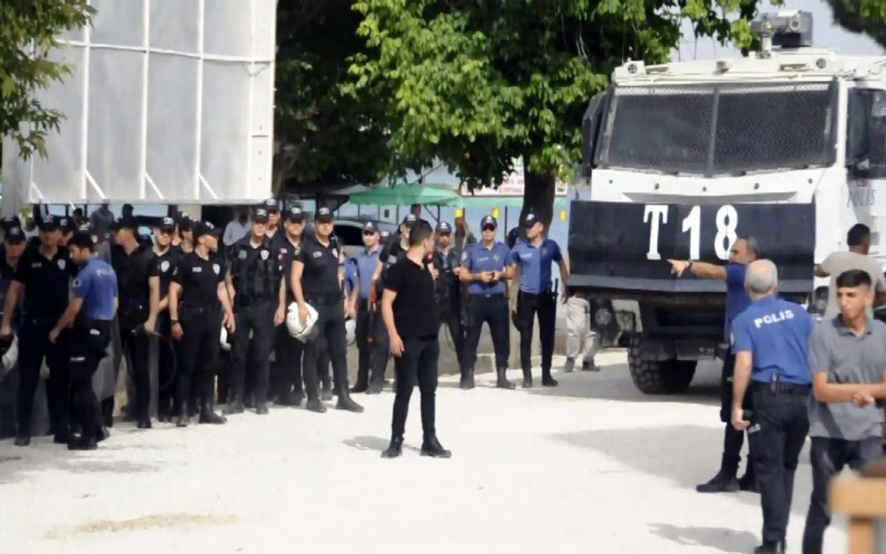 Adana'da zabıtaya saldırıya polis müdahalesi