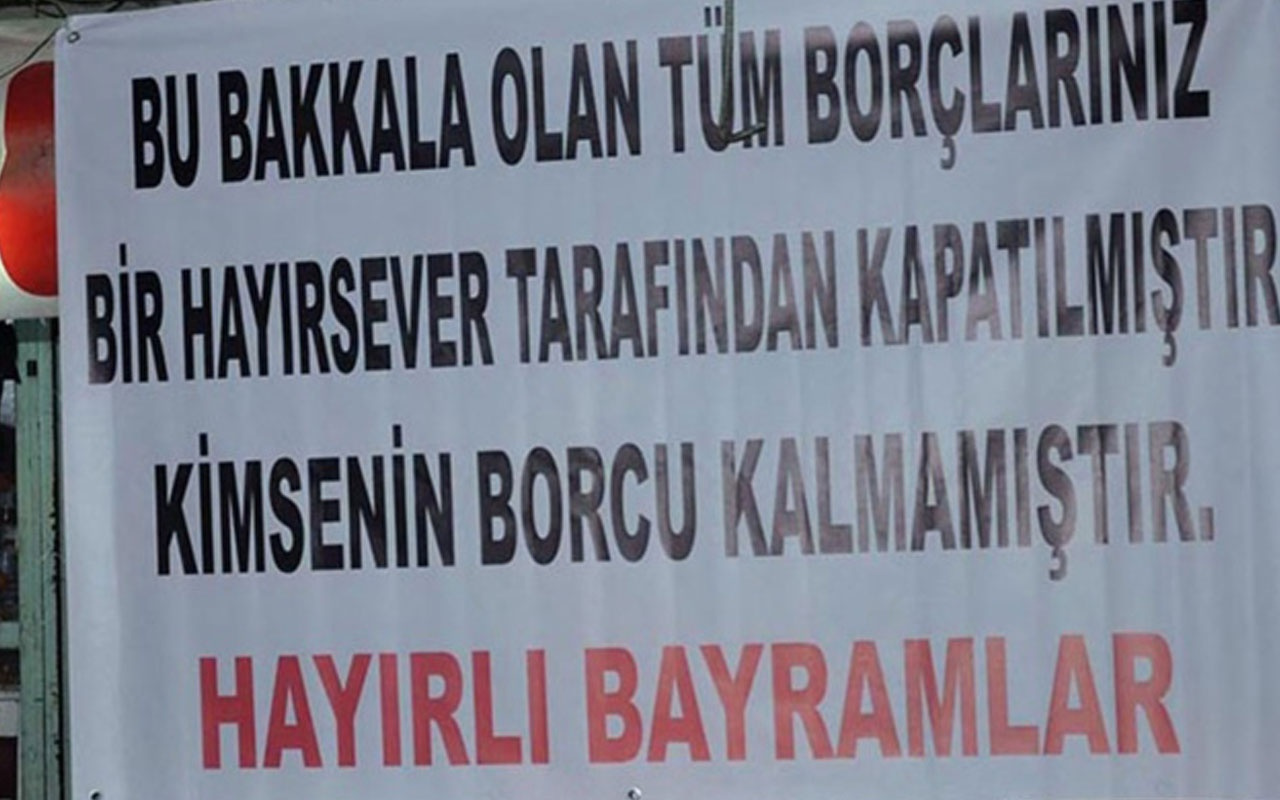 Veresiye defterlerini satın alıp bayram öncesi dar gelirliyi sevindirdi