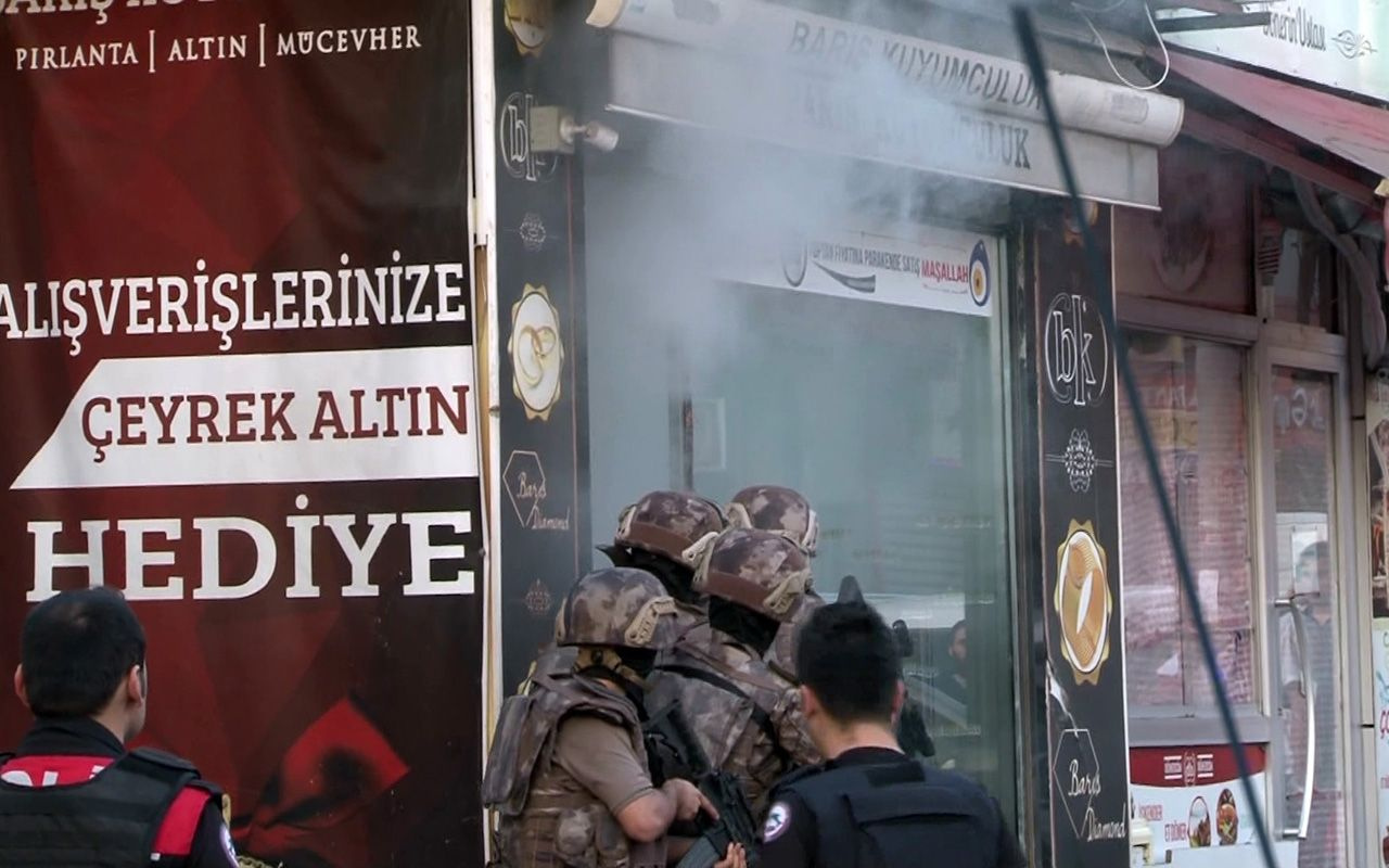 İstanbul Sarıyer'de kuyumcuda özel harekat operasyonu