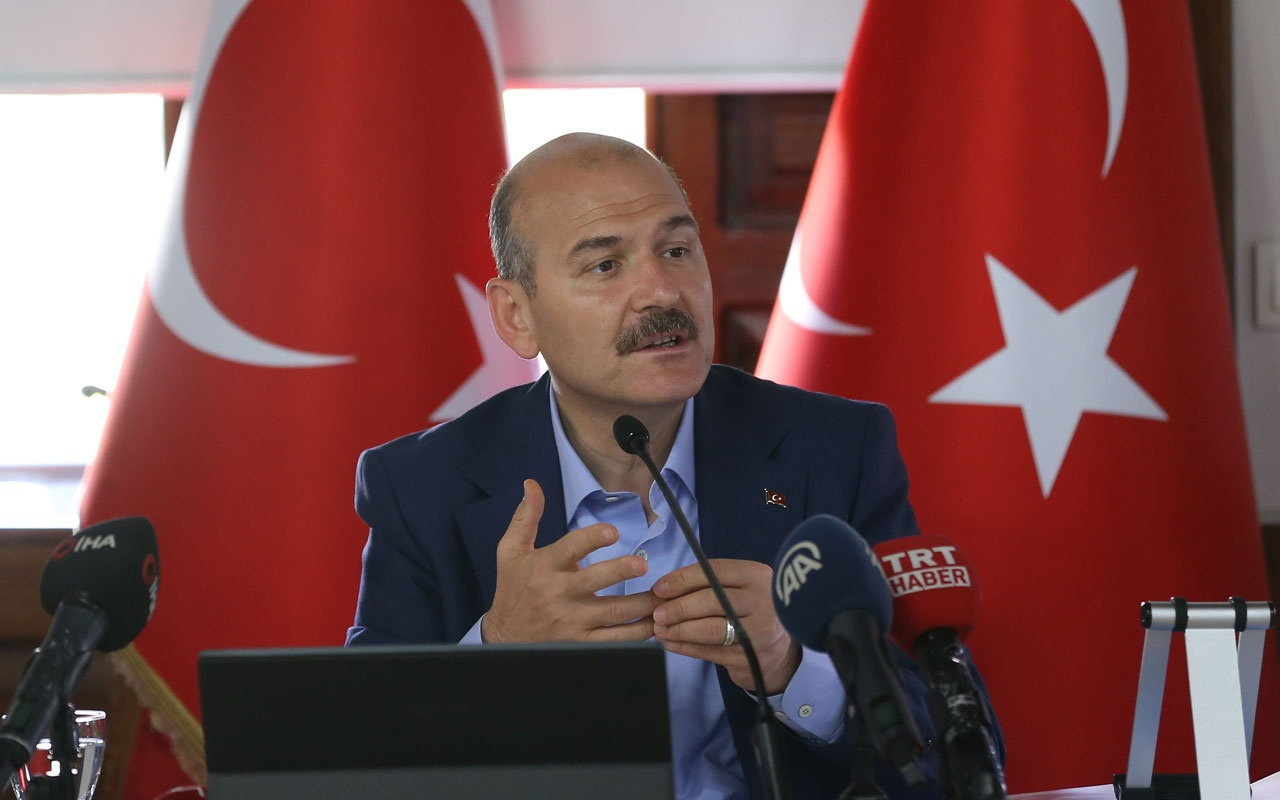 Soylu: Bir mağarada 5 teröristi kıstırdılar, şu anda karşılıklı müsademe başladı