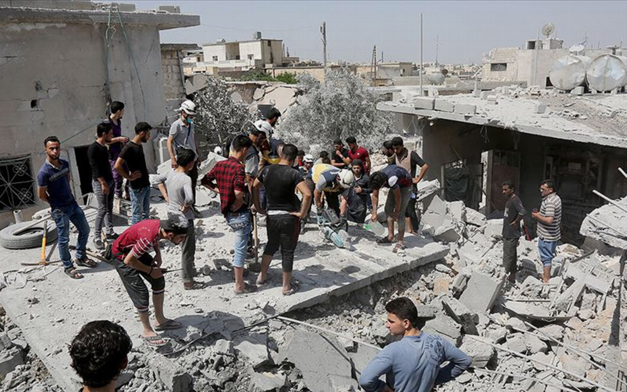 İdlib Gerginliği Azaltma Bölgesine hava saldırıları 10 ölü
