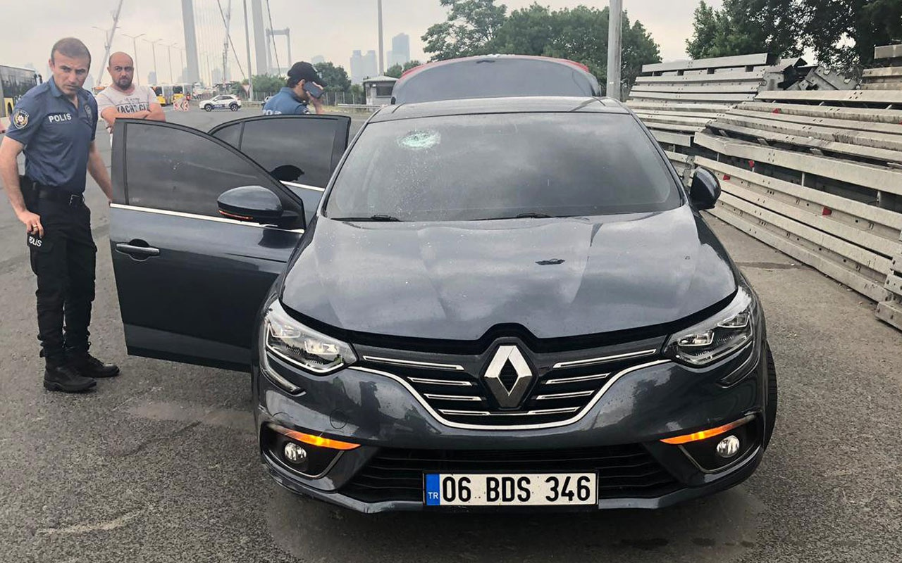 Trafikte makas atarak ilerleyen şahsı polis lastiklerine ateş açarak durdurdu