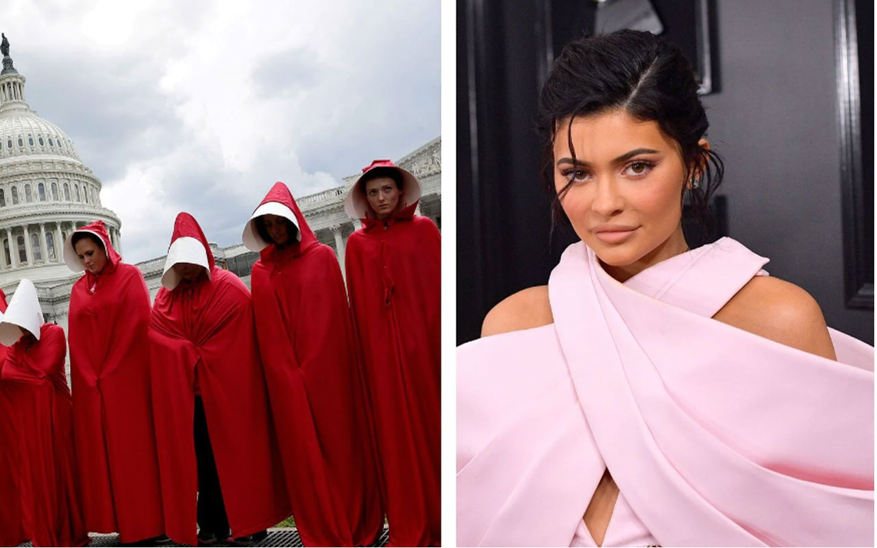 Handmaid's Tale temalı parti verdi! Kylie Jenner büyük tepki topladı!