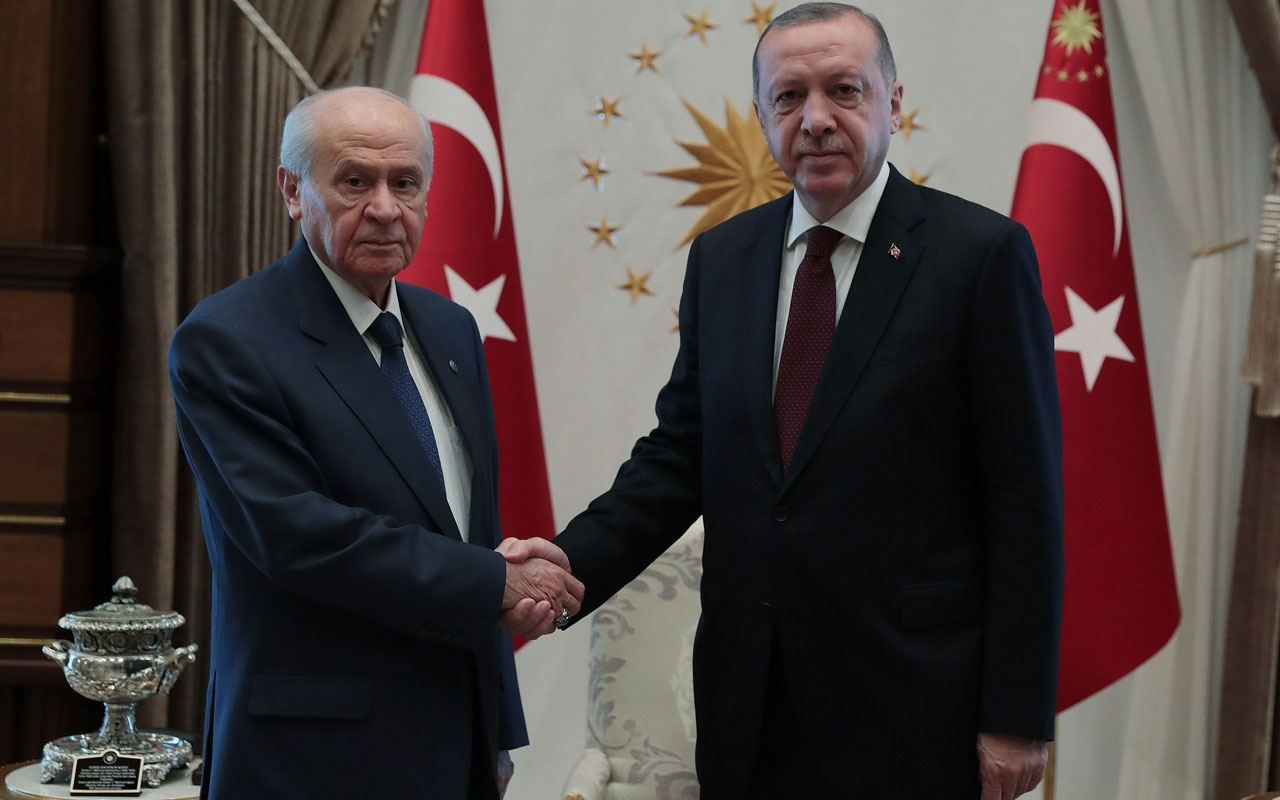 Recep Tayyip Erdoğan ve Devlet Bahçeli görüşmesi sona erdi