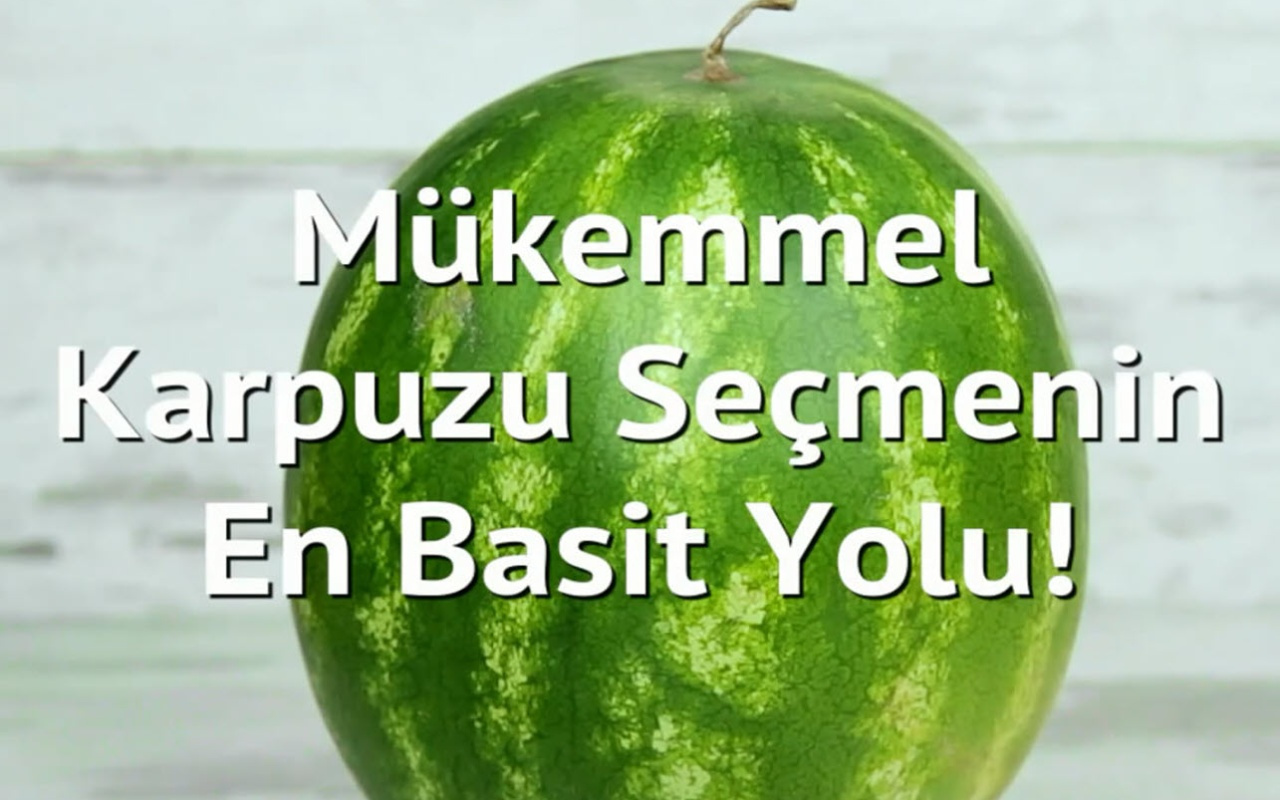 Kelek karpuza son!! Mükemmel karpuzu seçmenin en basit yolu