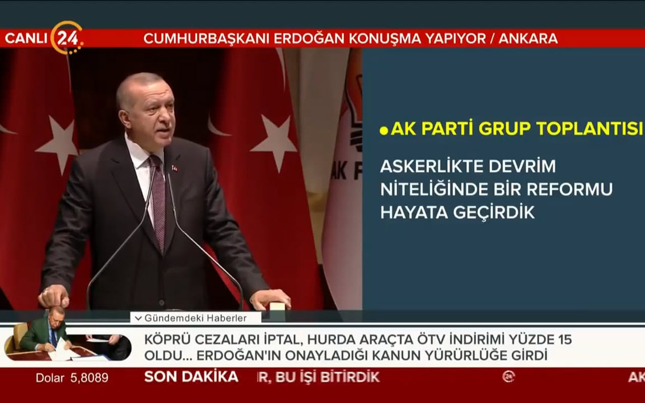 Başkan Erdoğan: Askerlikte devrim niteliğinde bir reformu hayata geçirdik