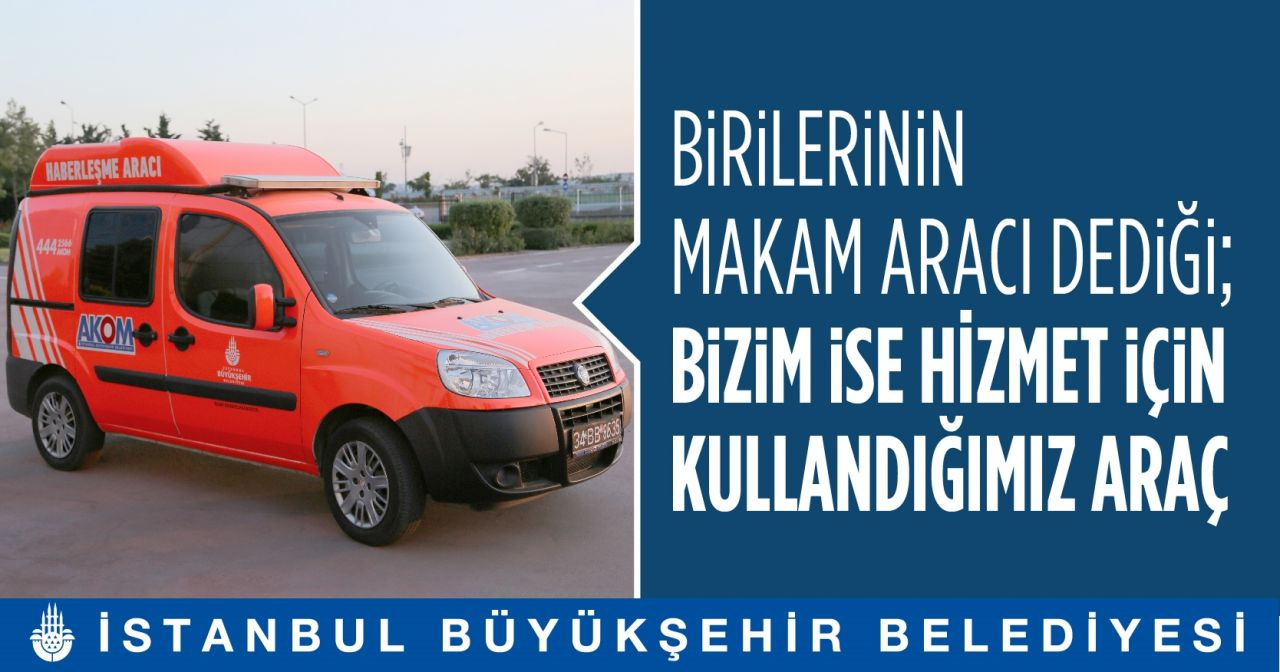 İstanbul Büyükşehir Belediyesi (İBB), “makam aracı” iddialarına cevap verdi