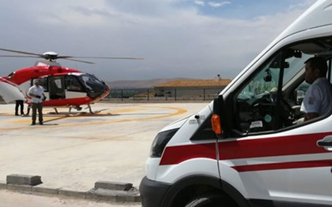 Kahramanmaraş'ta dağda yaralanan öğretmen helikopterle kurtarıldı