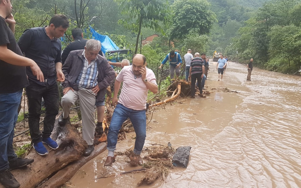 Trabzon’daki taşkında sulara kapılan 2 kişiden 1'i ölü bulundu