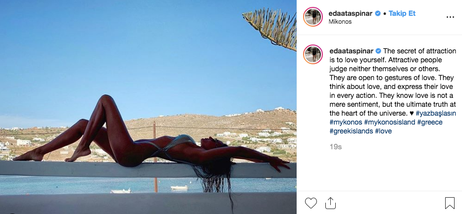 Miami'de üstsüz yakalanmıştı! Eda Taşpınar'ın bikinili pozu sosyal medyayı salladı