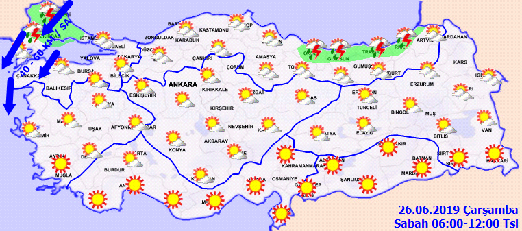 Meteorolojiden Trakya'ya güneş çarpması uyarısı