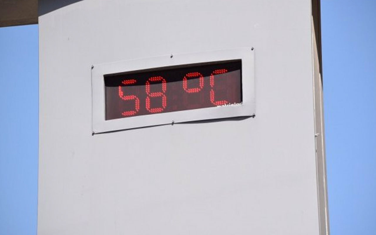 Şanlıurfa'da hava sıcaklığı 58 dereceyi gördü
