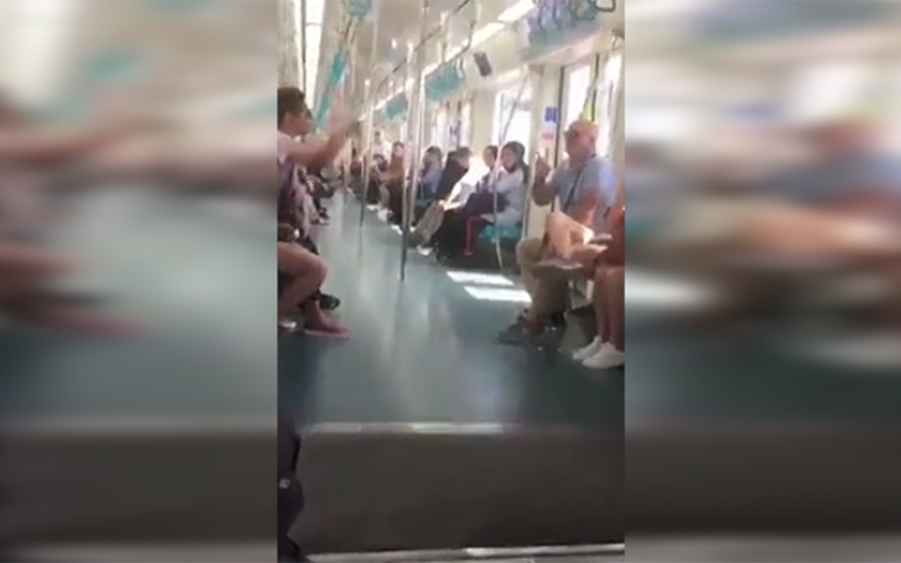 İstanbul'da metroda başörtülü kadına çirkin sözler