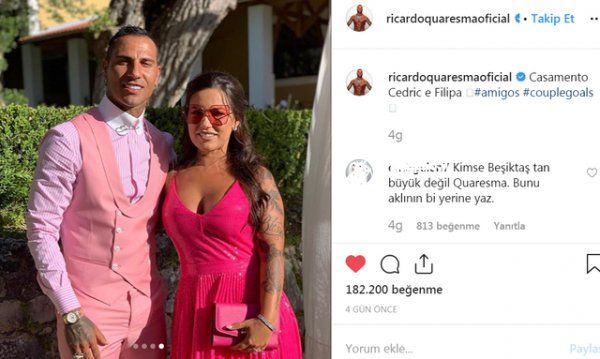 Ivana Sert futbolcu Ricardo Quaresma hakkında öyle bir yorum yaptı ki! 'Pek fena'