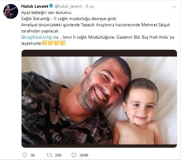 Haluk Levent müjdeyi sosyal medya hesabından duyurdu