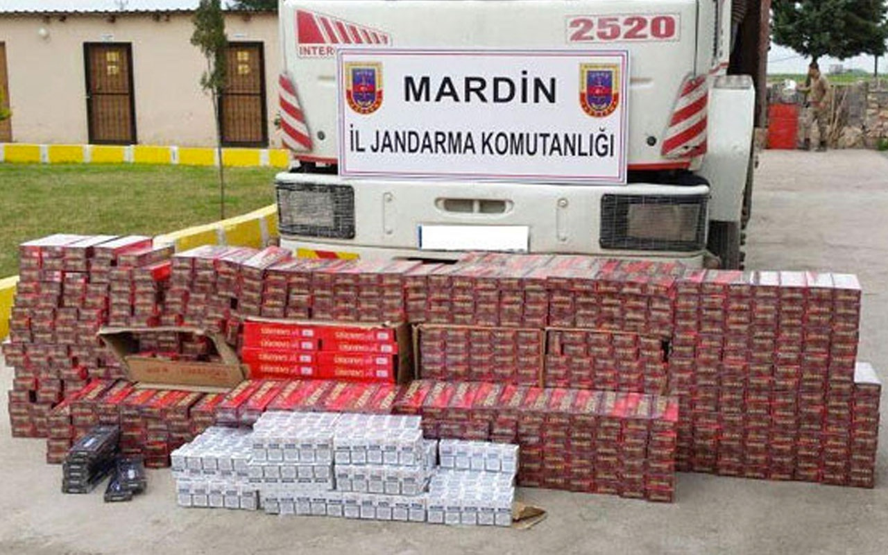 Mardin'de 20 bin 350 paket kaçak sigara ele geçirildi