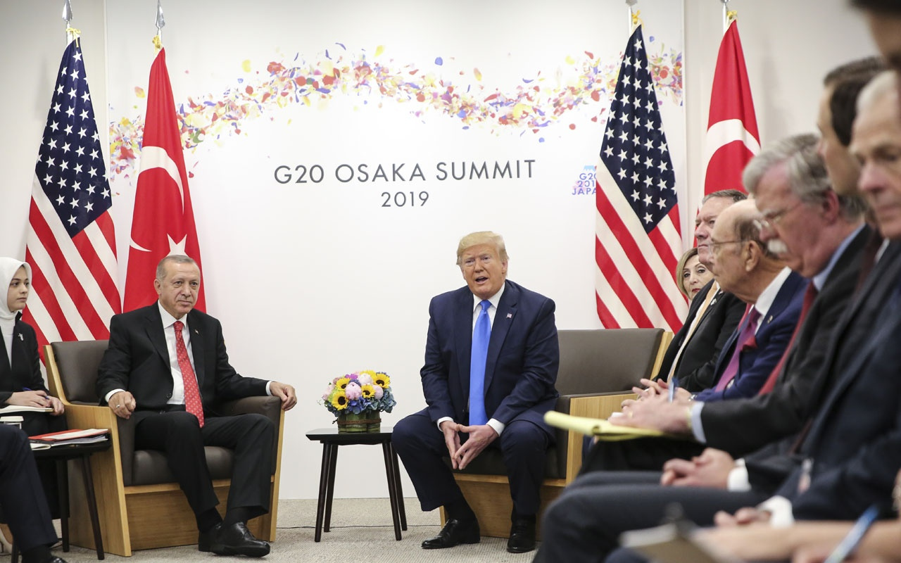 Cumhurbaşkanı Recep Tayyip Erdoğan'ı ABD Başkanı Donald Trump ile görüştü