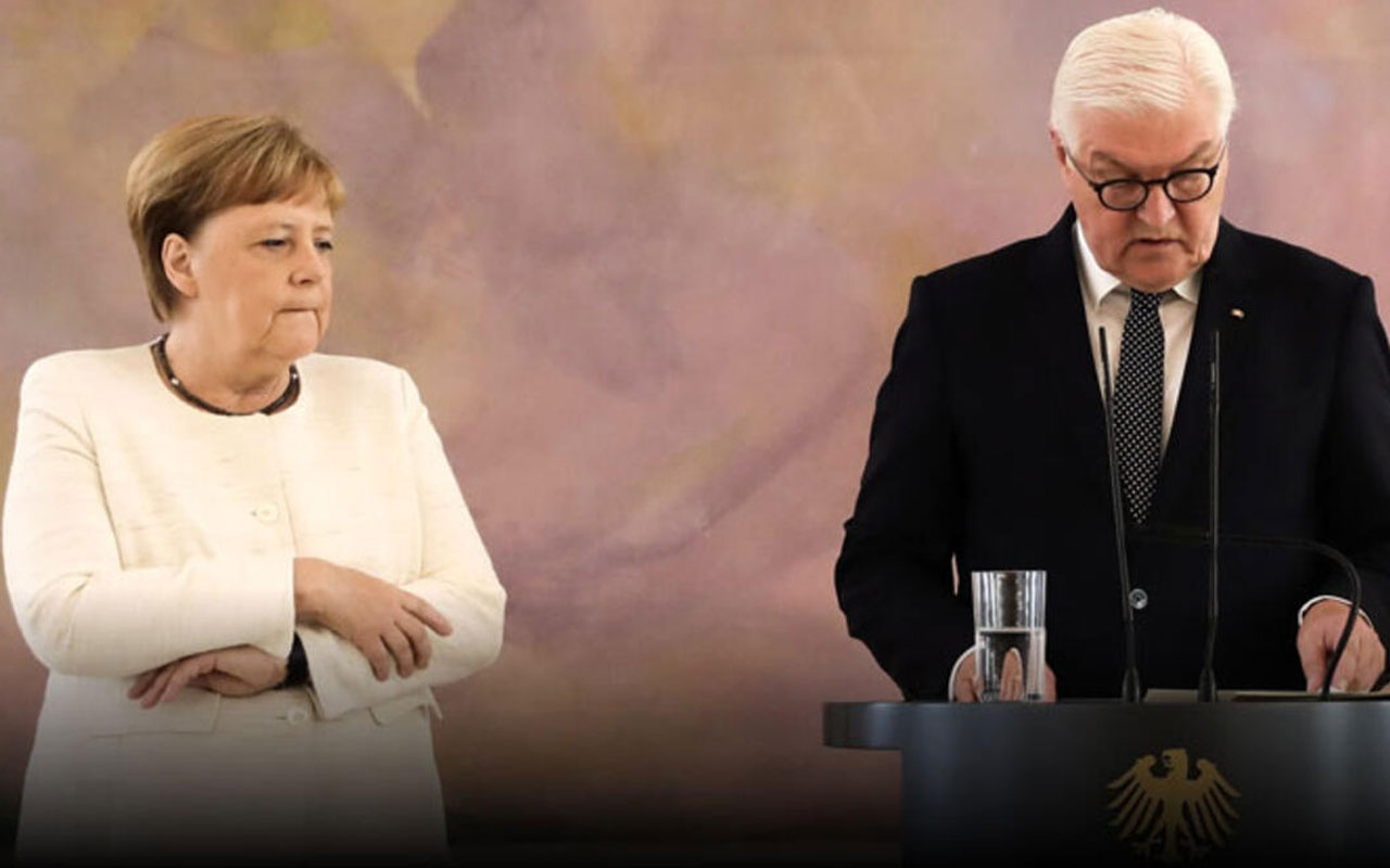 Kameralar önünde zangır zangır titreyen Angela Merkel'den açıklama!