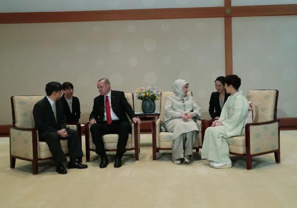 Cumhurbaşkanı Erdoğan, Japonya İmparatoru Naruhito ile görüştü