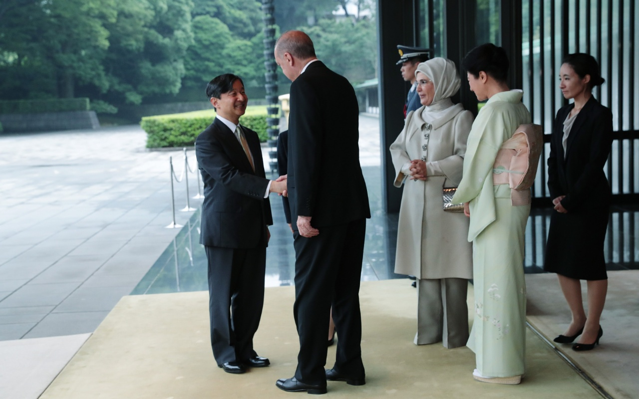 Cumhurbaşkanı Erdoğan, Japonya İmparatoru Naruhito ile görüştü