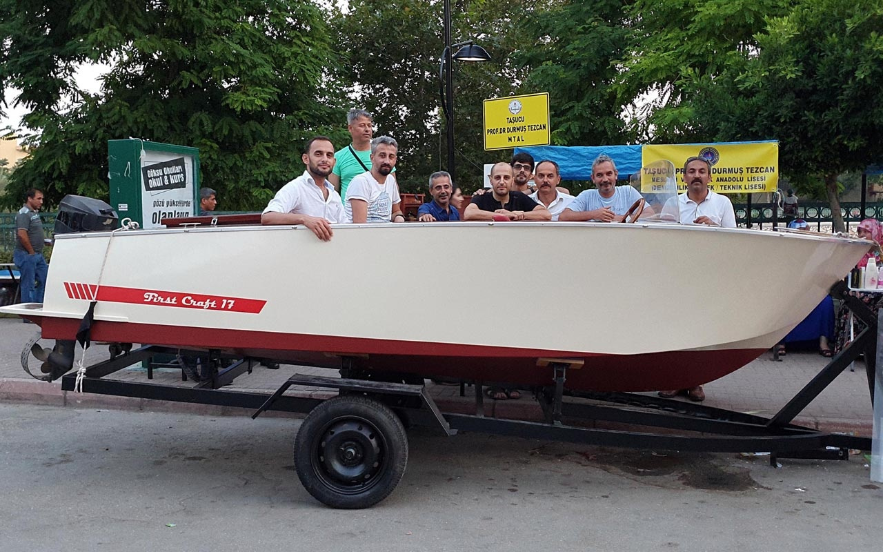 Öğrencilerin sürat teknesi, 7 bin 500 Euro'ya satışta