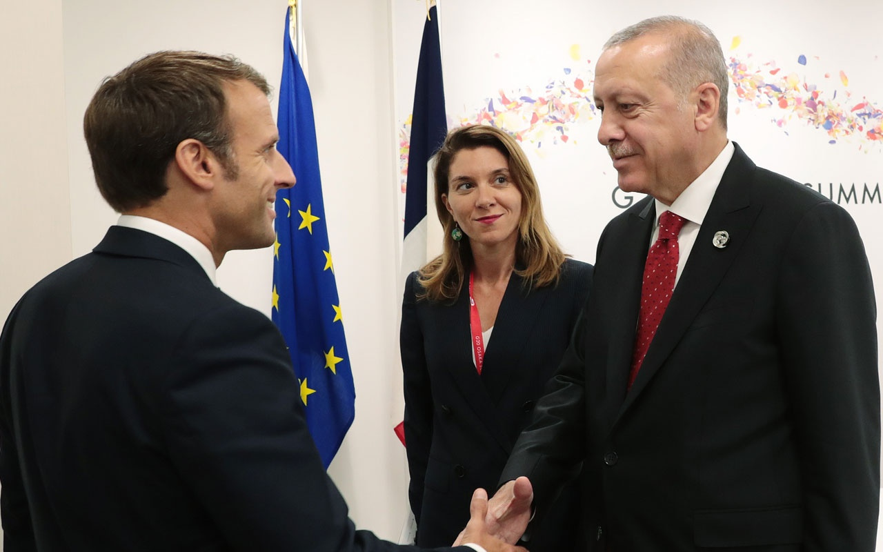 Cumhurbaşkanı Erdoğan, Macron ile görüştü