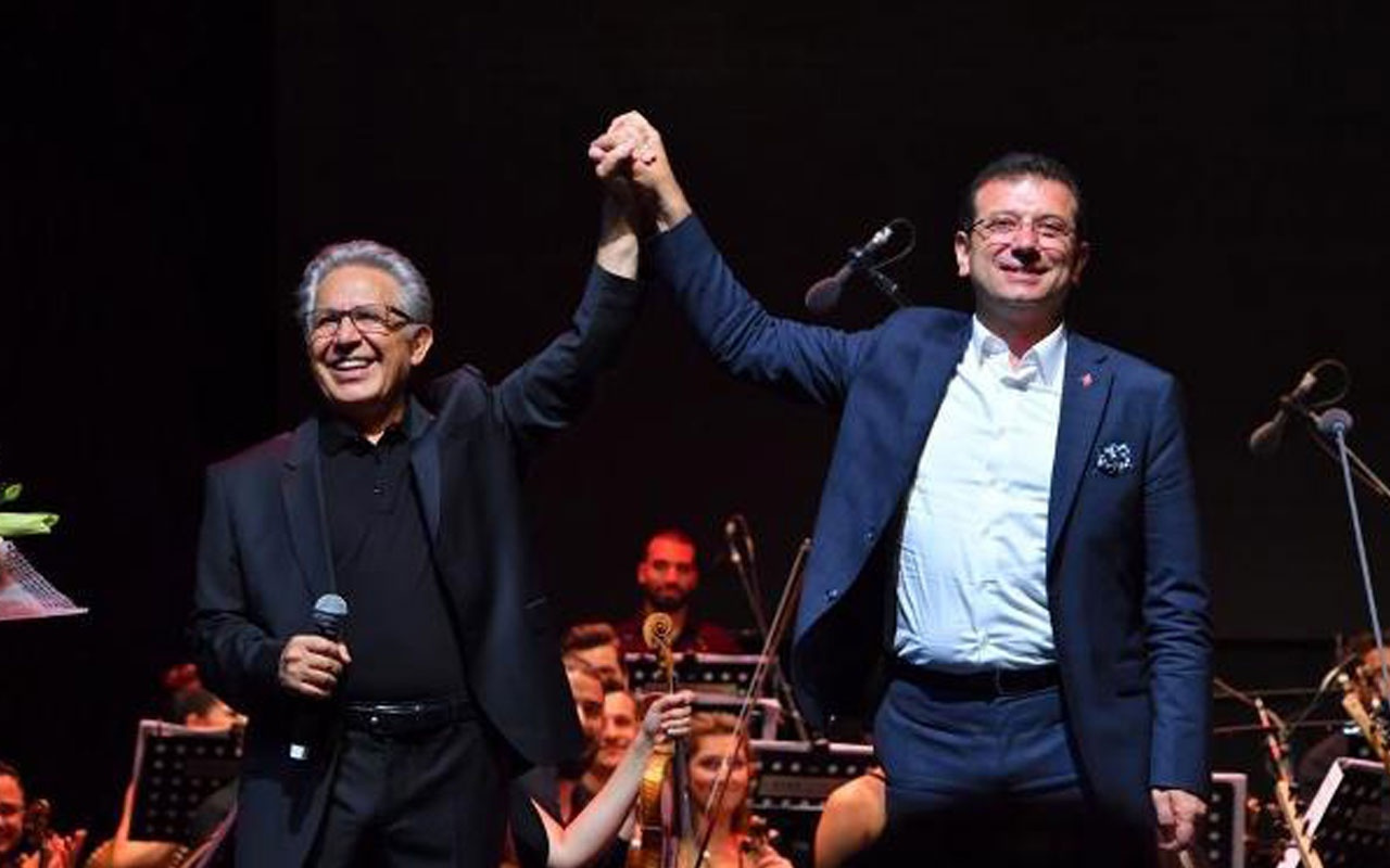 Zülfü Livaneli'nin konserine katılan Ekrem İmamoğlu'ndan "Ey Özgürlük" şarkısı