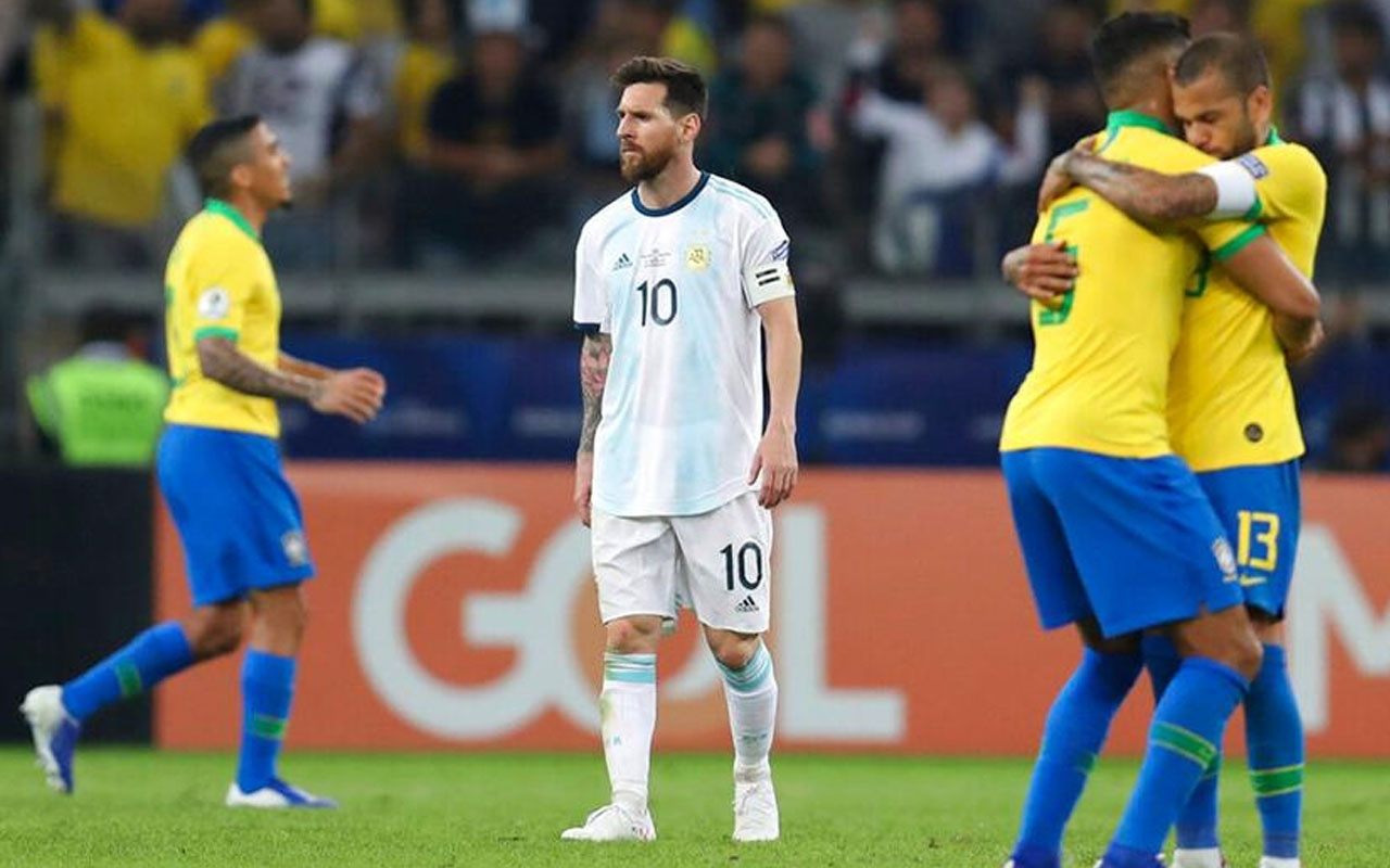 Brezilya Messi'li Arjantin'i devirdi finale kaldı