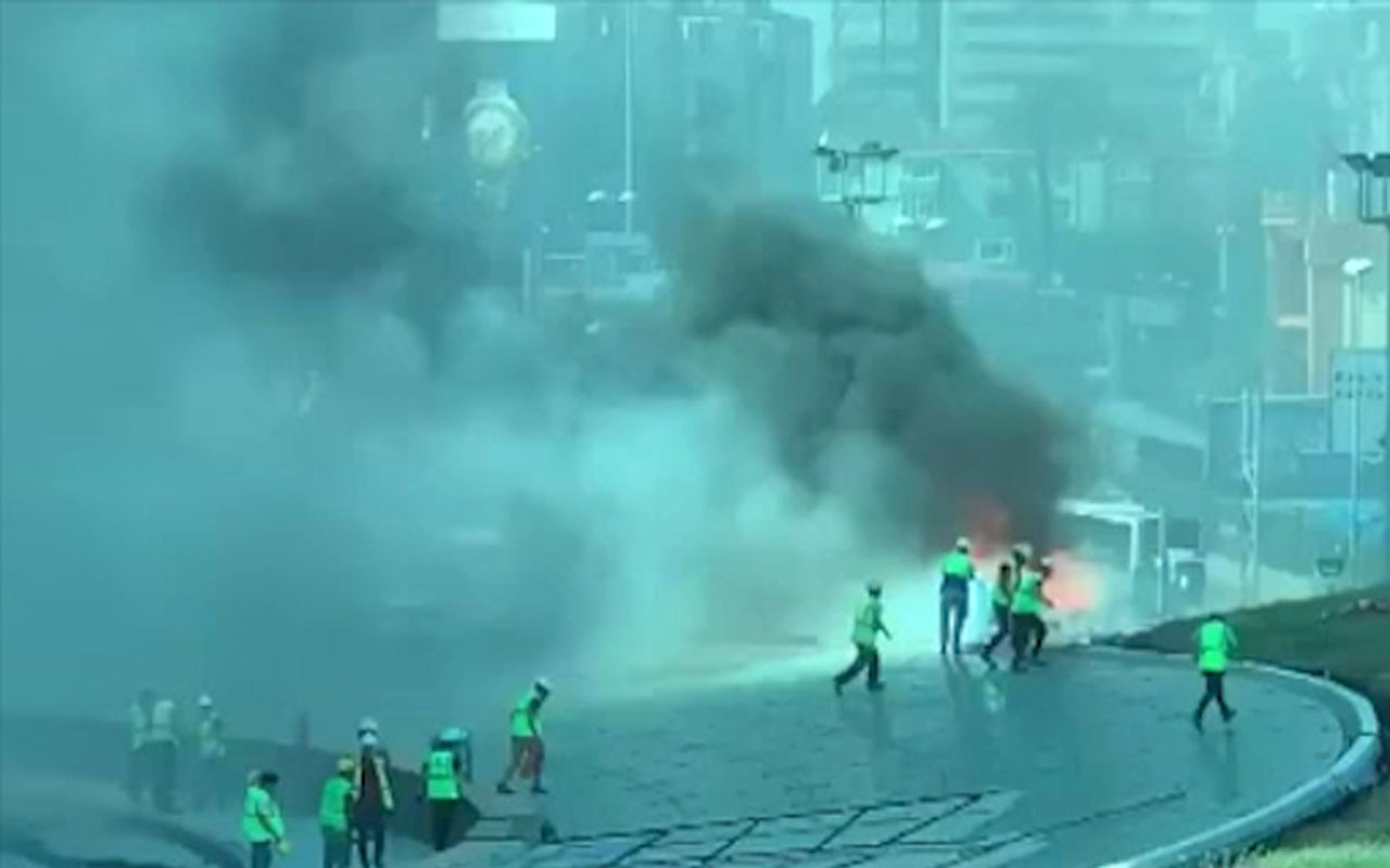 İstanbul zincirlikuyu'da yangın