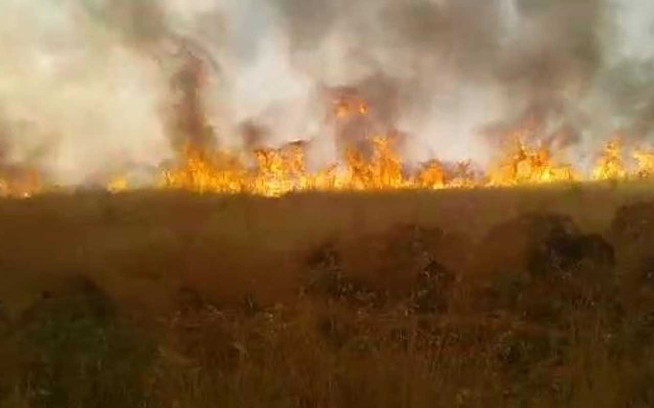 Diyarbakır’da tarladaki yangın korku dolu anlar yaşattı