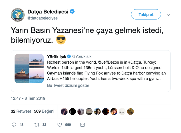 Dünyanın en zengini Jeff Bezos tatil için Türkiye'de