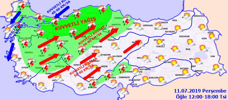 Meteorolojiden sağanak uyarısı