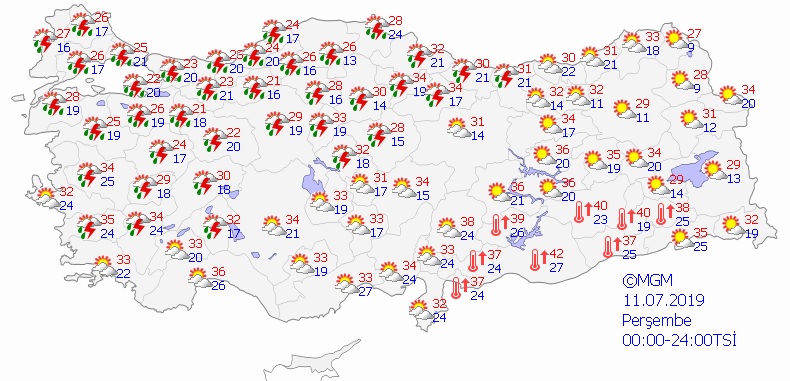 Meteorolojiden sağanak uyarısı