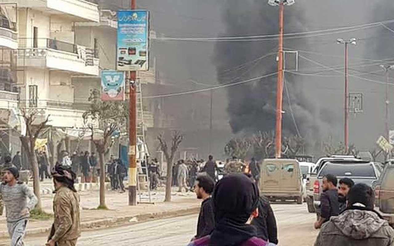 Afrin'de bomba yüklü araçla saldırı: 4 ölü