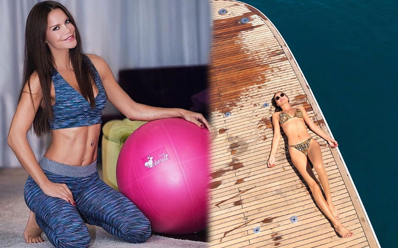 Bikinili fotoğraflarını paylaşan Ebru Şallı sosyal medyanın diline düştü! Photoshopu fazla kaçırdı