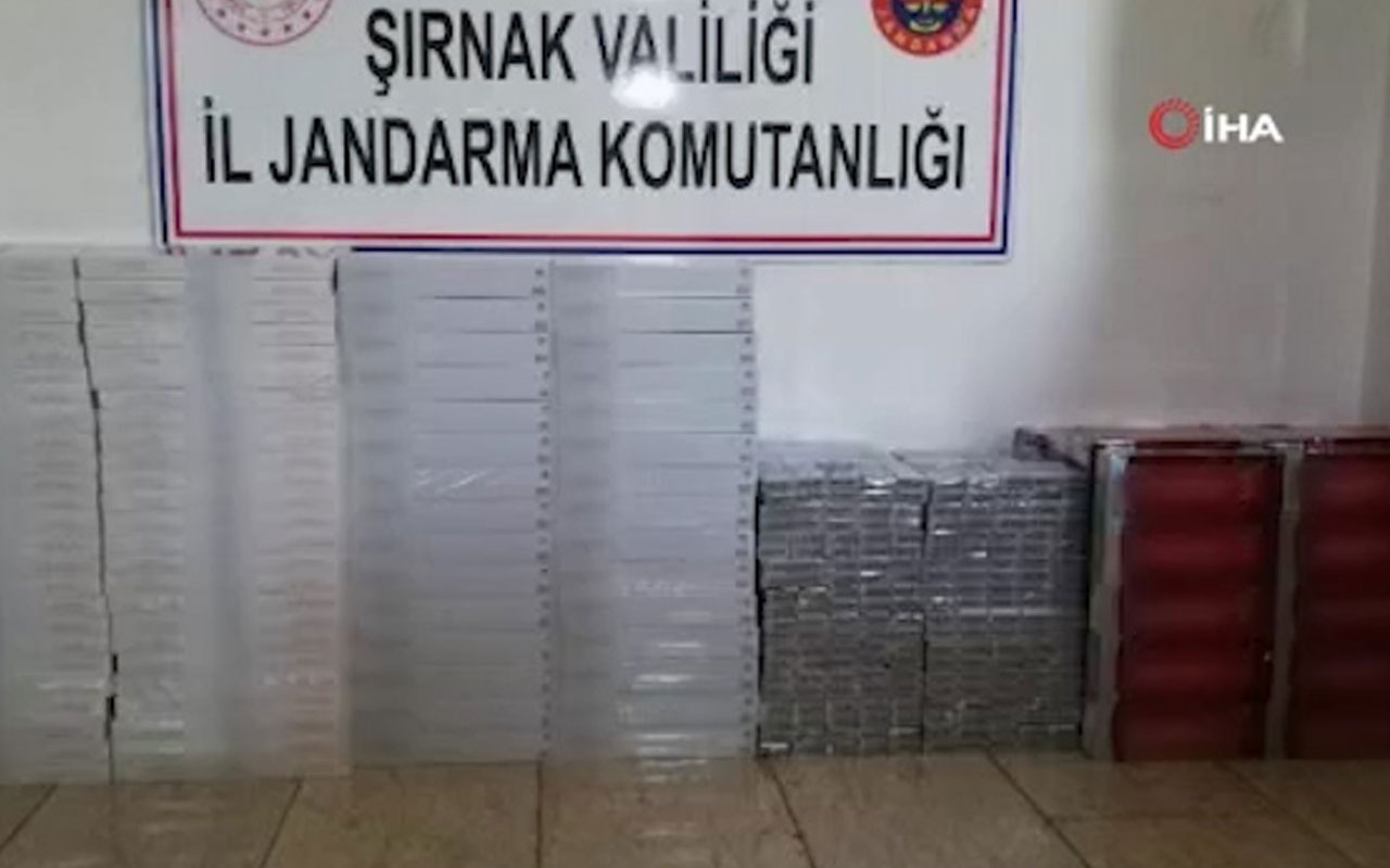 Şırnak’ta 3 bin 760 paket kaçak sigara ele geçirildi