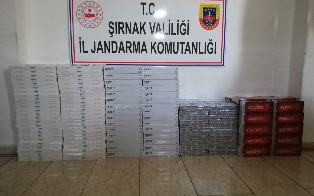 Şırnak’ta binlerce paket kaçak sigara ele geçirildi