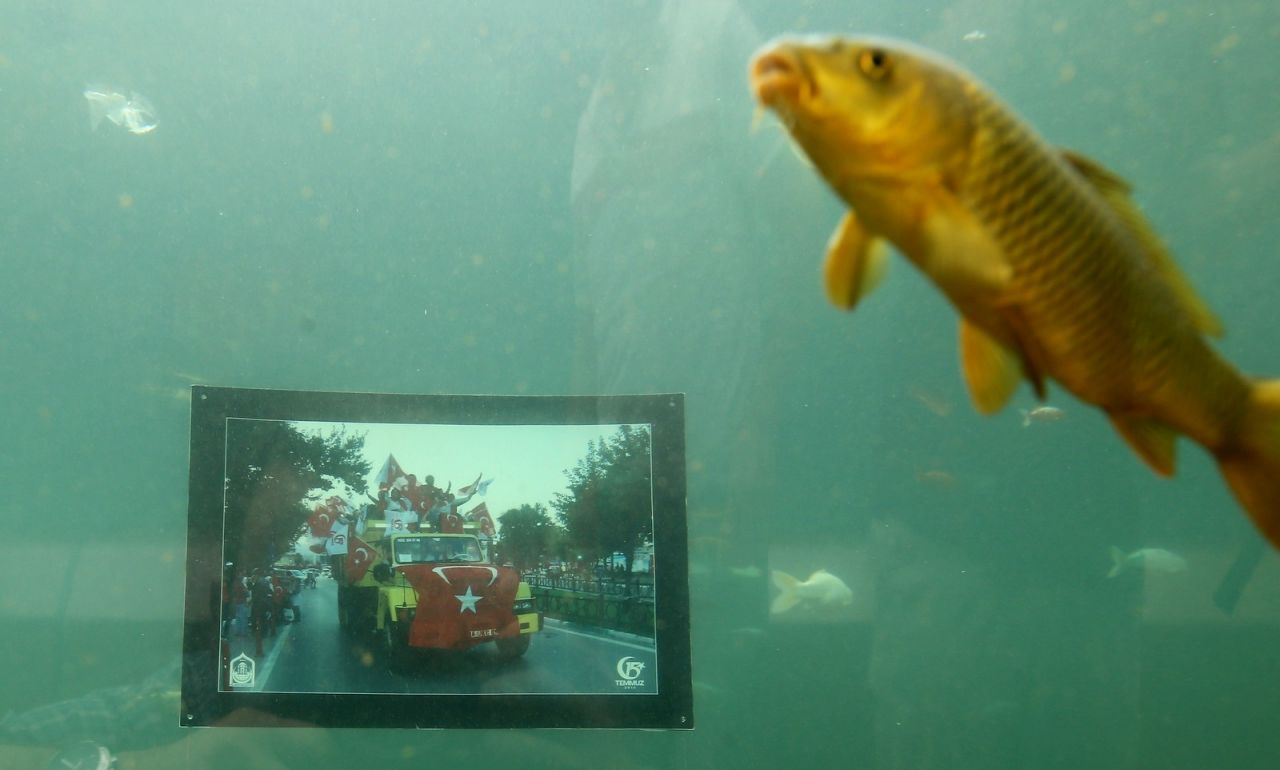 Bursa'da bugüne kadarki en farklı 15 Temmuz sergisi Su altında ilginç görüntüler