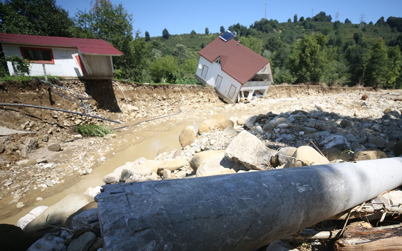 Düzce'de son durum son yılların en büyük sel felaketinden dehşet görüntüler