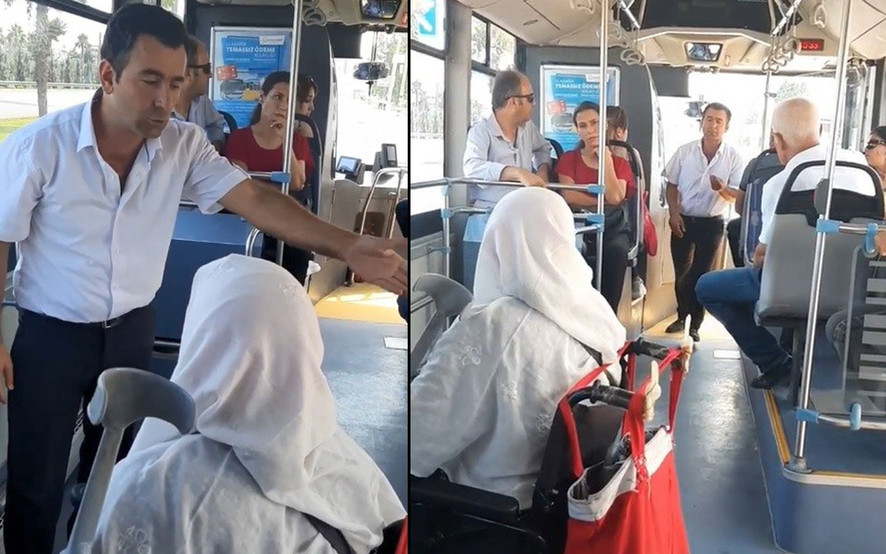 Antalya'da yaşlı teyze ile şoför tartıştı! Sosyal medya ikiye bölündü