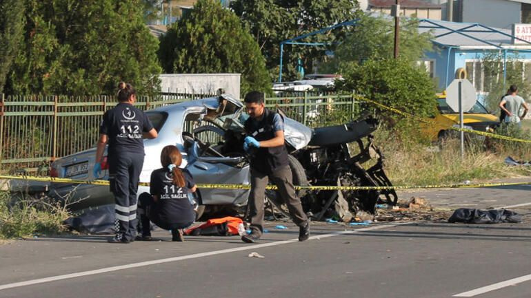 Edirne'de feci kaza : 4 ölü, 2 yaralı