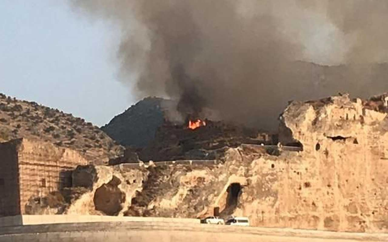 Hasankeyf'te yangın çıktı