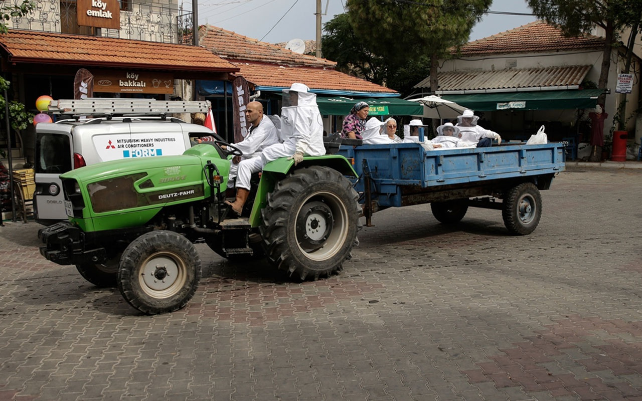 Makam araçlarını bıraktı köyde işe gitmek için traktör kullanıyor