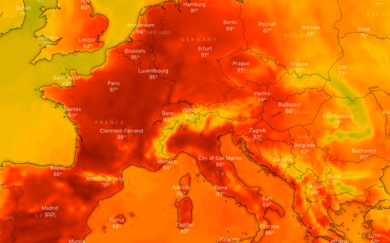 Avrupa sıcaktan kavruluyor! NASA'nın yayınladığı görüntüler korkutuyor